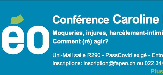 Conférence: «Moqueries, injures, harcèlement…